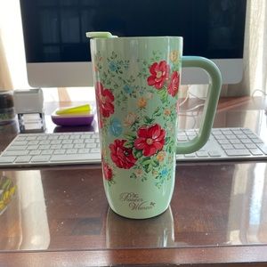 Brand new vintage floral travel mug